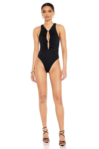 Nookie Clique Bodysuit - Black - SHOPJAUS - JAUS