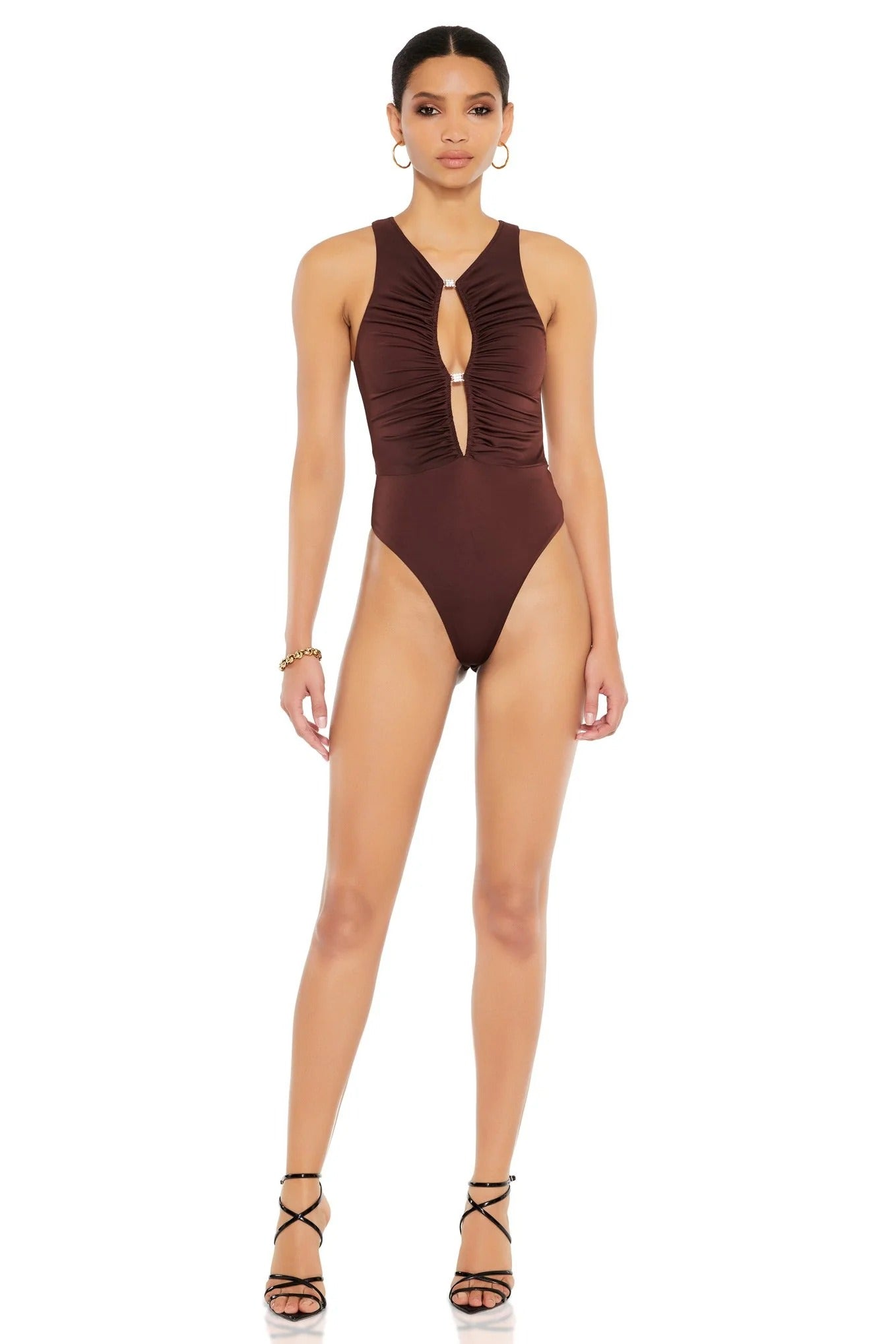 Nookie Clique Bodysuit - Cocoa - SHOPJAUS - JAUS