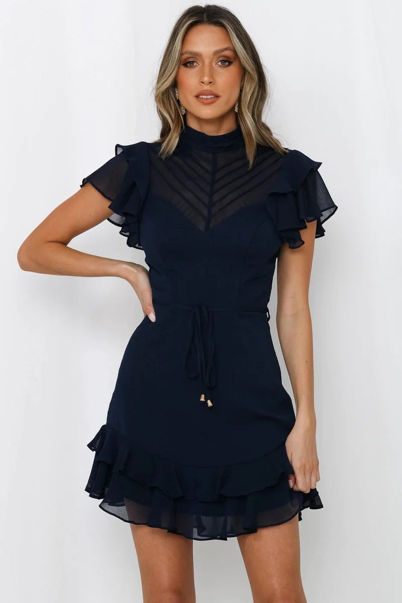 Alma Dress - Navy - SHOPJAUS - JAUS