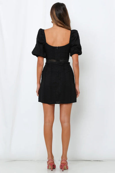 Belinda Dress - Black - SHOPJAUS - JAUS