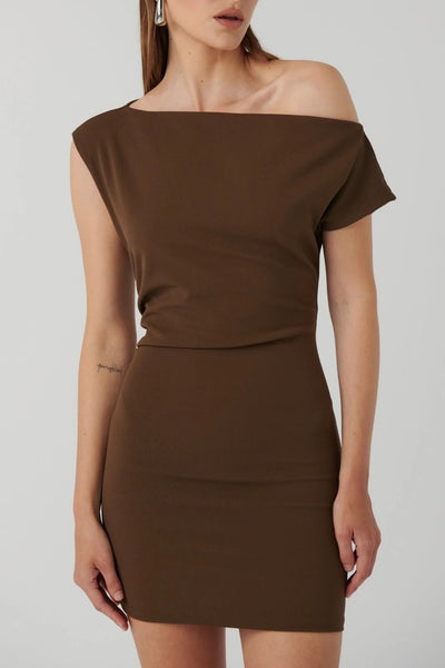 Shenise Dress - Mocha - SHOPJAUS - JAUS