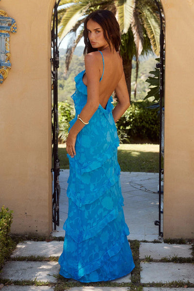 Mandeville Maxi Dress - Aqua - SHOPJAUS - JAUS