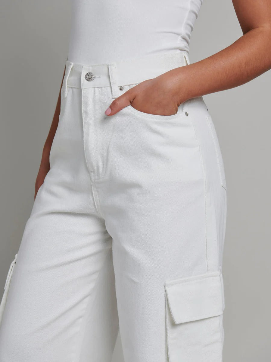 Karta Cargo Pant - White - SHOPJAUS - JAUS