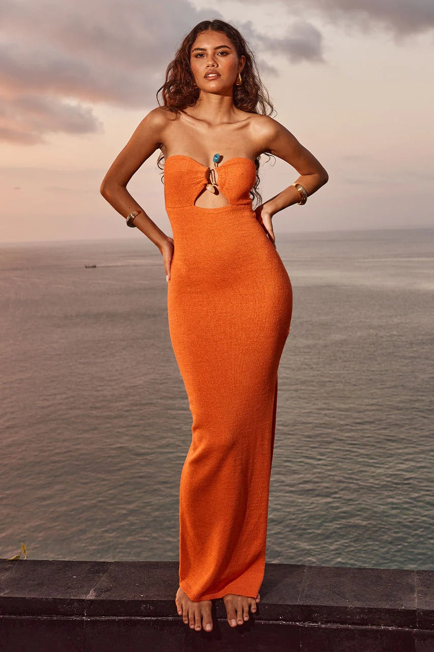 Lua Dress - Orange - SHOPJAUS - JAUS