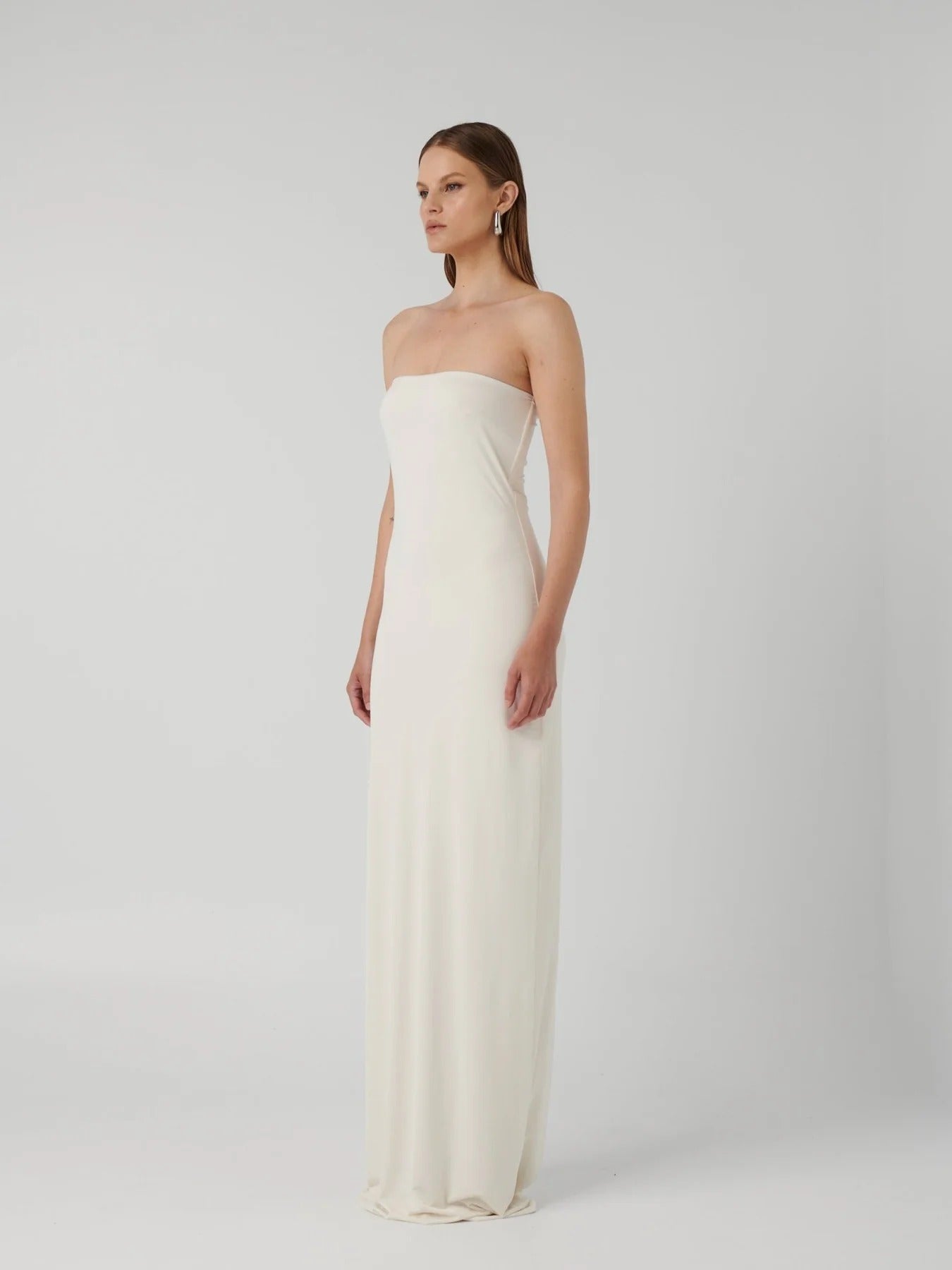 Danita Maxi Dress - Ivory - SHOPJAUS - JAUS