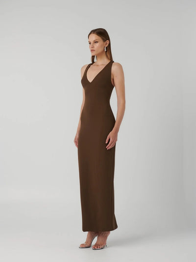 Eiza Gown - Mocha - SHOPJAUS - JAUS