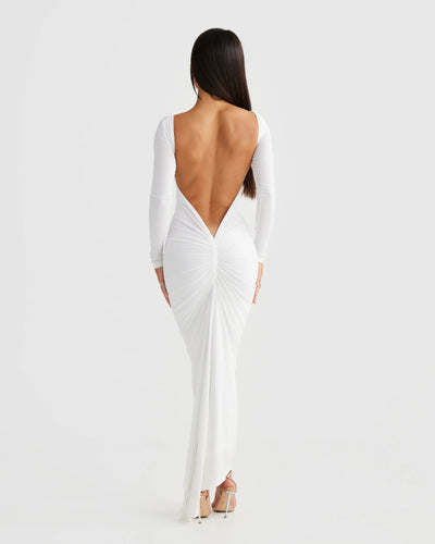 Camila Dress - White - SHOPJAUS - JAUS