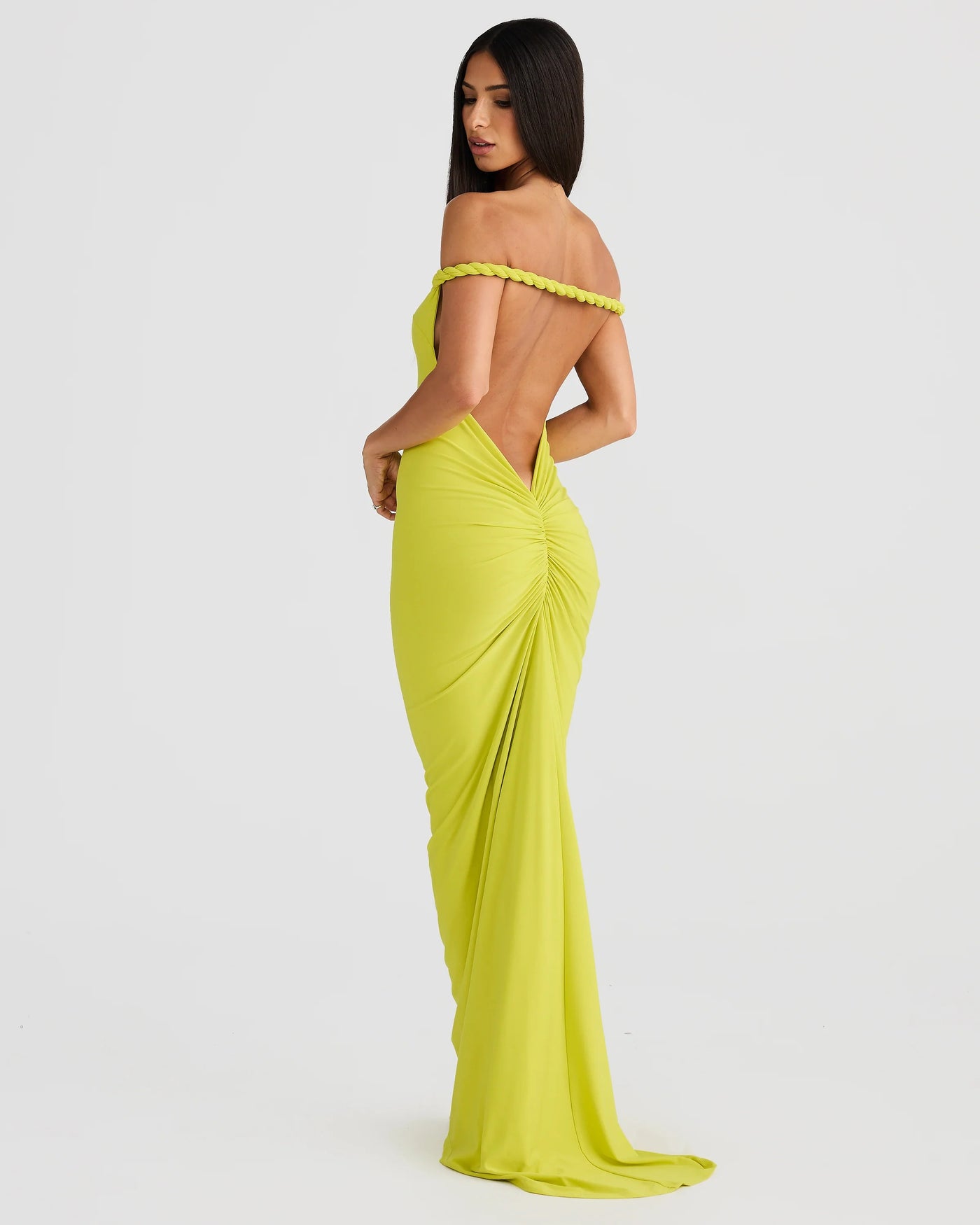 Maia Multi-Way Gown - Chartreuse - SHOPJAUS - JAUS