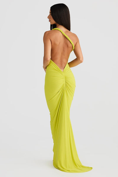 Maia Multi-Way Gown - Chartreuse - SHOPJAUS - JAUS