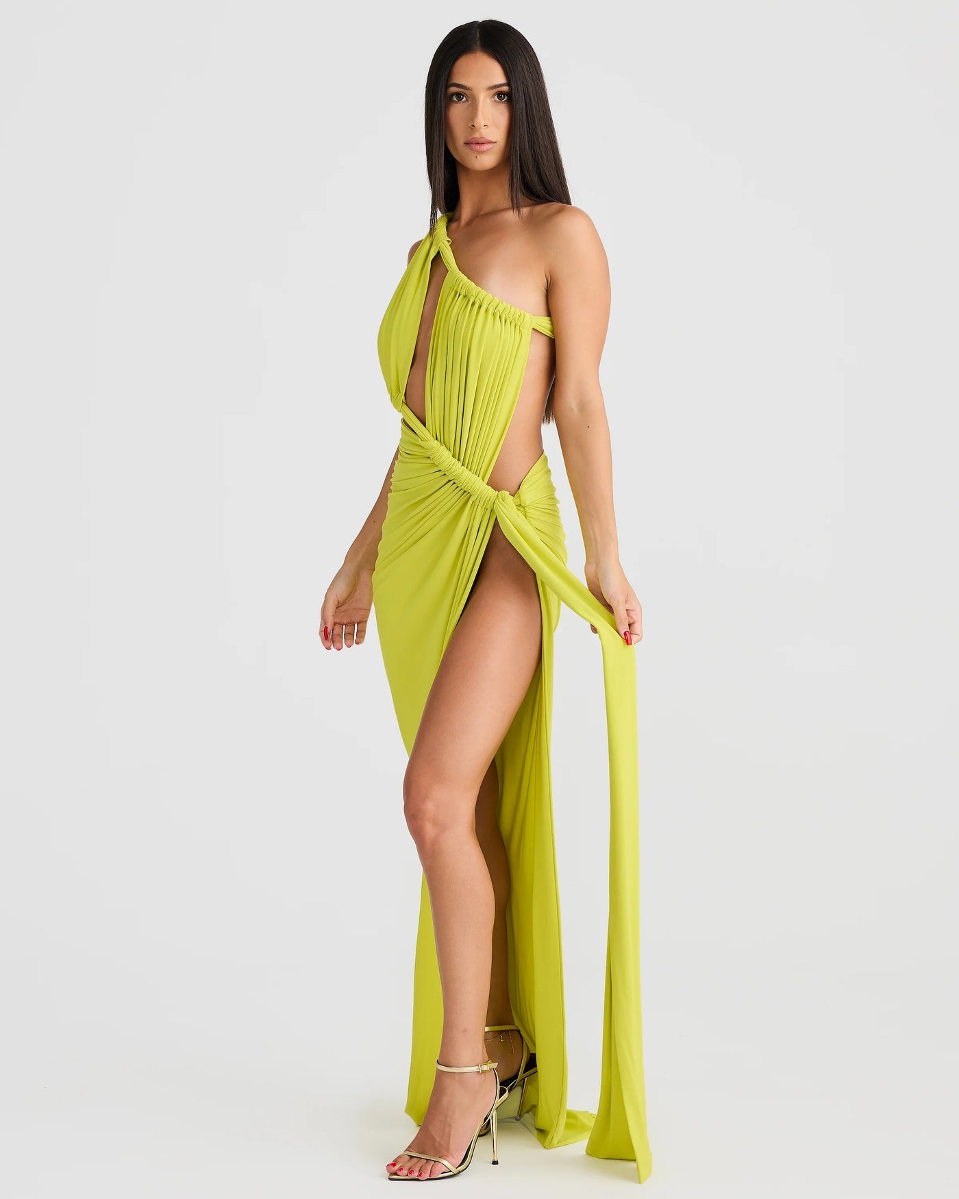 Aphrodite Gown - Chartreuse - SHOPJAUS - JAUS