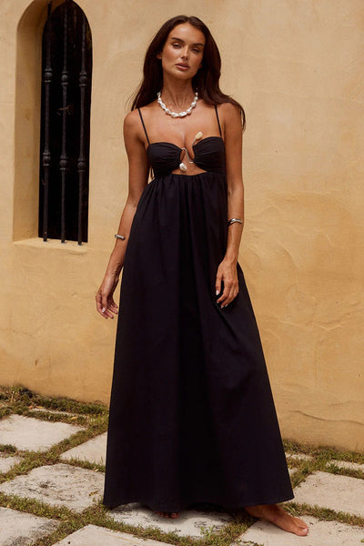 Tamala Maxi Dress - Black - SHOPJAUS - JAUS