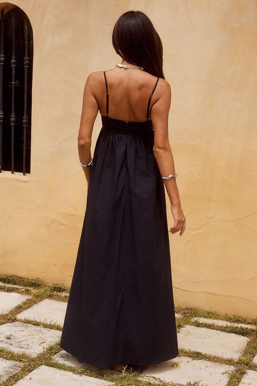 Tamala Maxi Dress - Black - SHOPJAUS - JAUS