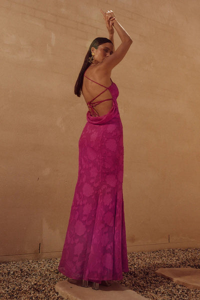 Florence Maxi Dress - Fuchsia - SHOPJAUS - JAUS