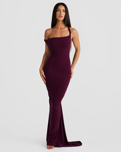 Maia Multi-Way Gown - Mulberry - SHOPJAUS - JAUS