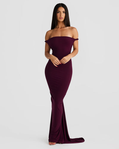 Maia Multi-Way Gown - Mulberry - SHOPJAUS - JAUS