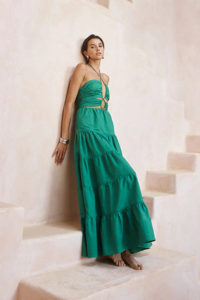 Alisia Maxi Dress - Emerald - SHOPJAUS - JAUS