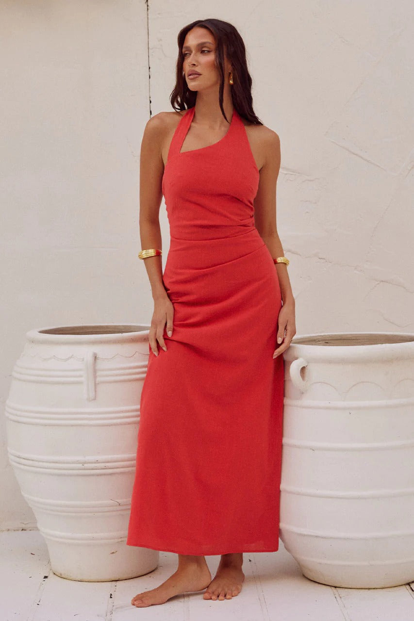 Sapphira Long Midi Dress - Jaffa - SHOPJAUS - JAUS