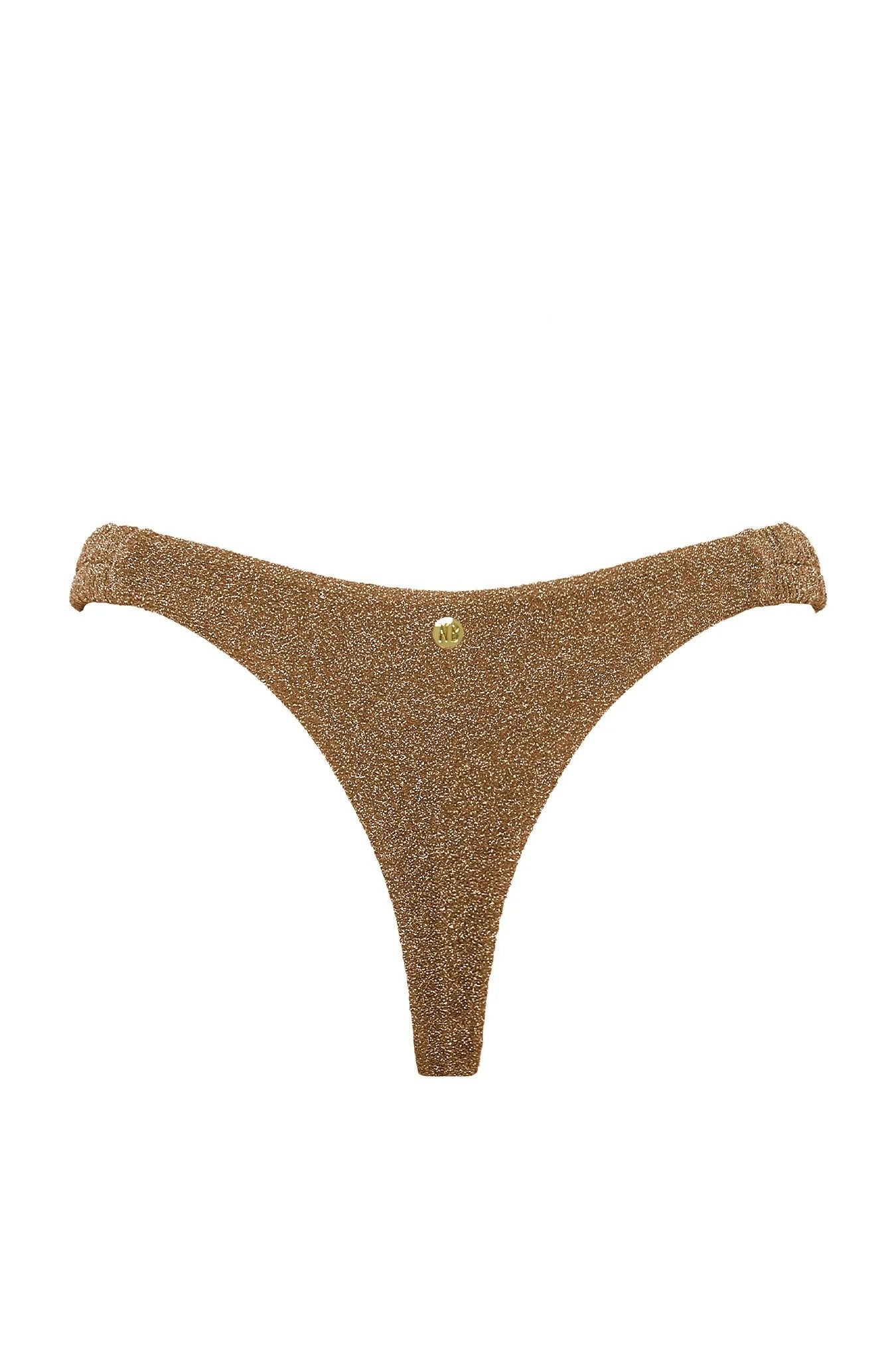 Nookie Dynasty Scrunchie Thong - Gold - SHOPJAUS - JAUS