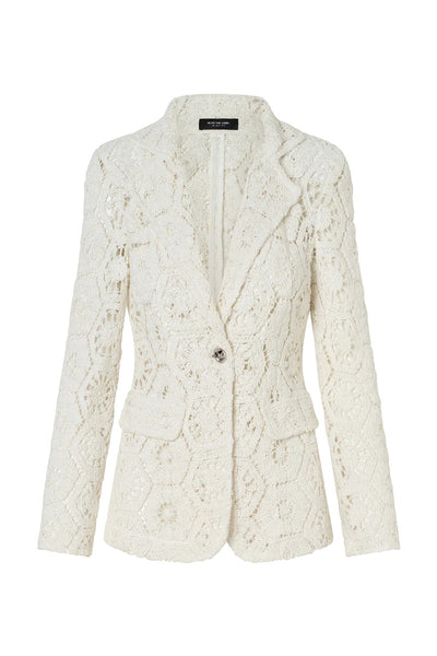 Sardinia Blazer - White - SHOPJAUS - JAUS