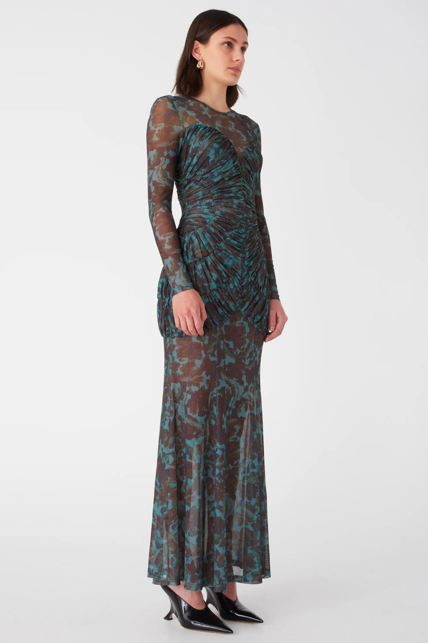 Misha Talitha Maxi Dress -  Vintage Chintz Print Jade - SHOPJAUS - JAUS