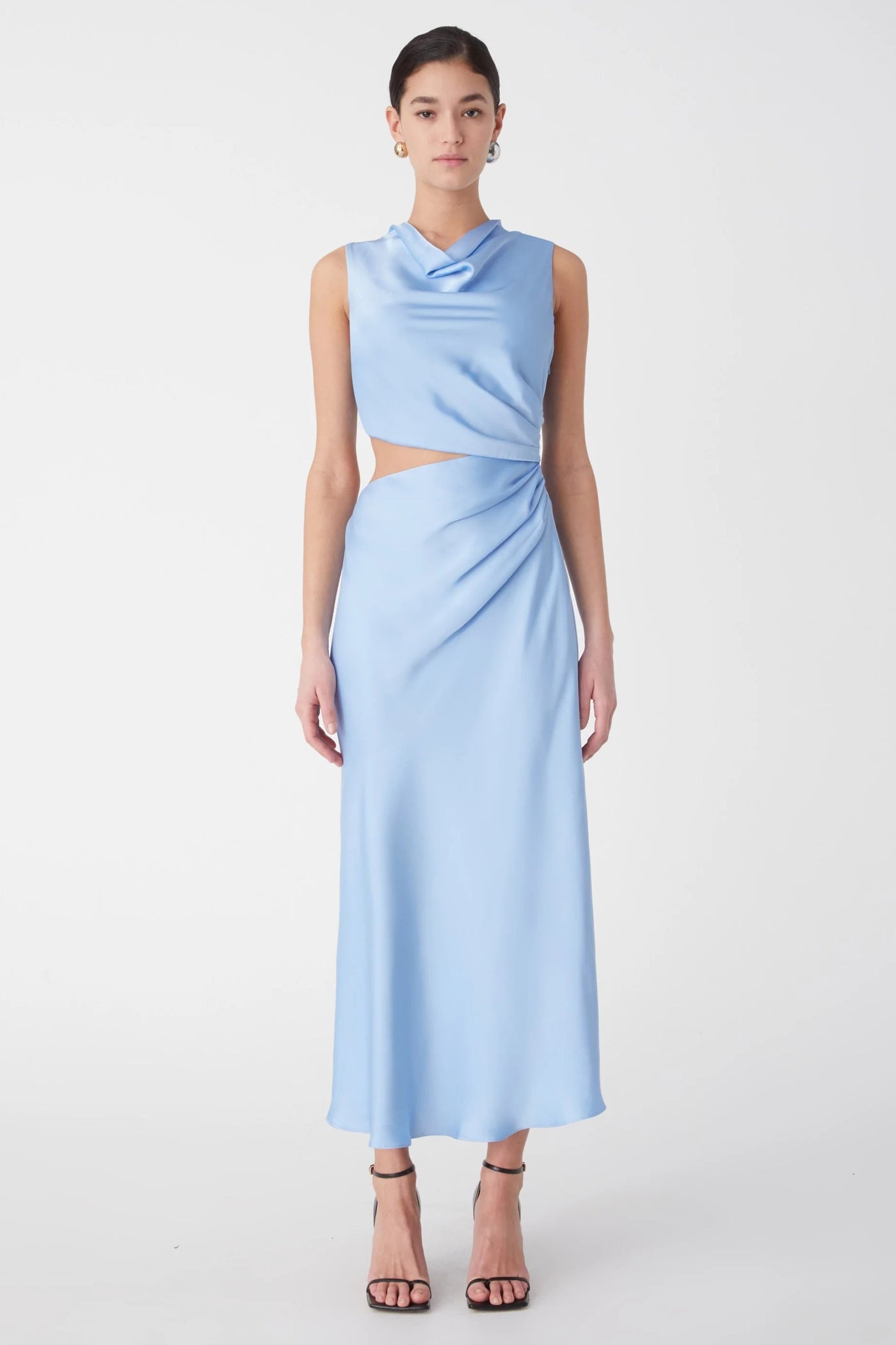 Misha Amadeus Midi Dress - Hydrangea Blue - SHOPJAUS - JAUS