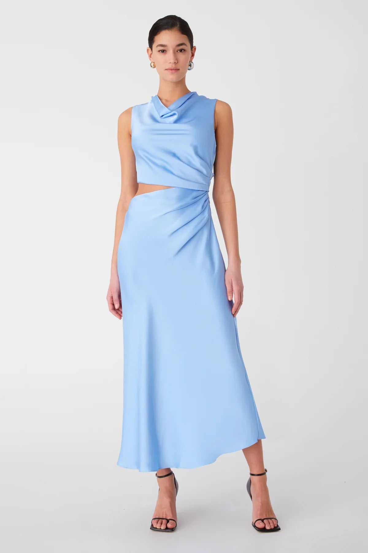 Misha Amadeus Midi Dress - Hydrangea Blue - SHOPJAUS - JAUS