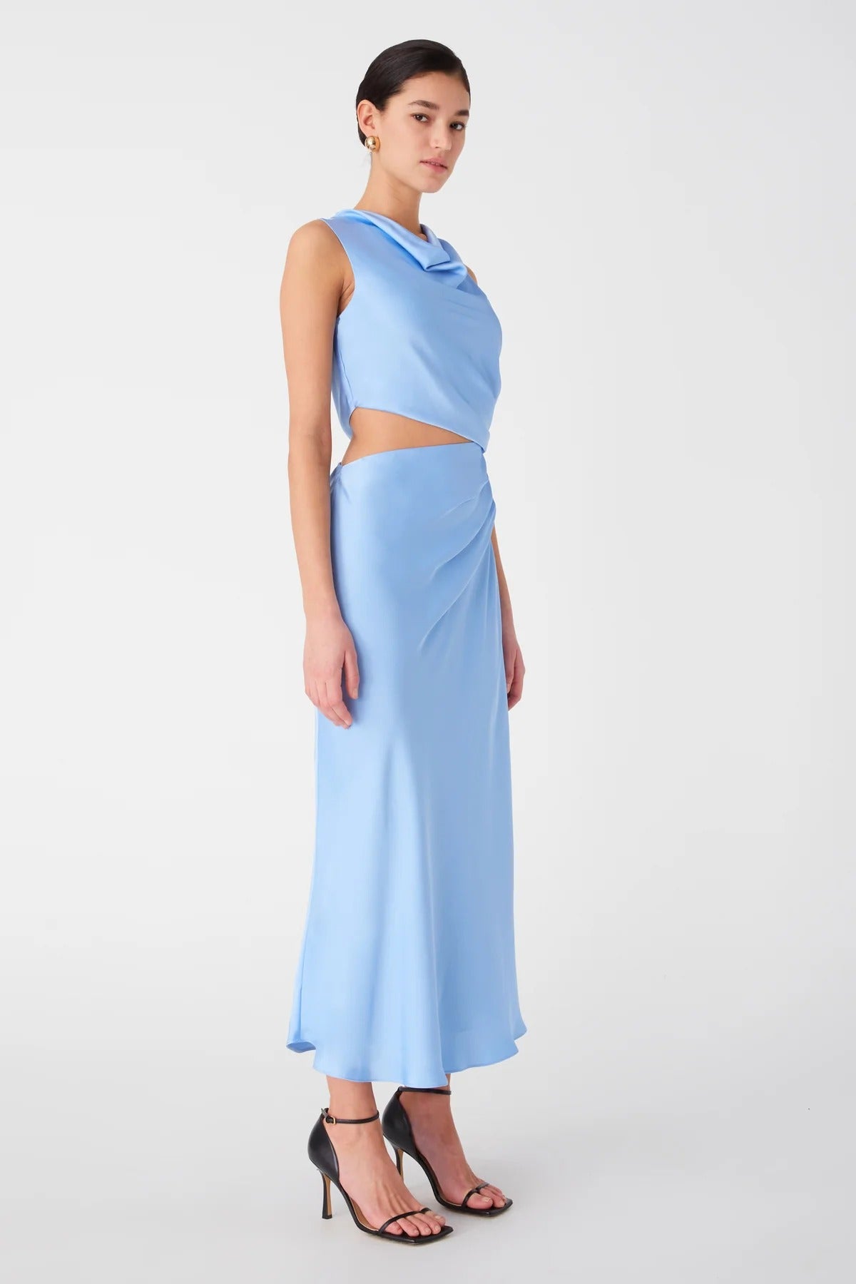 Misha Amadeus Midi Dress - Hydrangea Blue - SHOPJAUS - JAUS