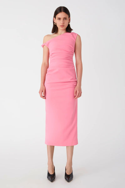 Misha Alaska Midi Dress - Tulip Pink - SHOPJAUS - JAUS