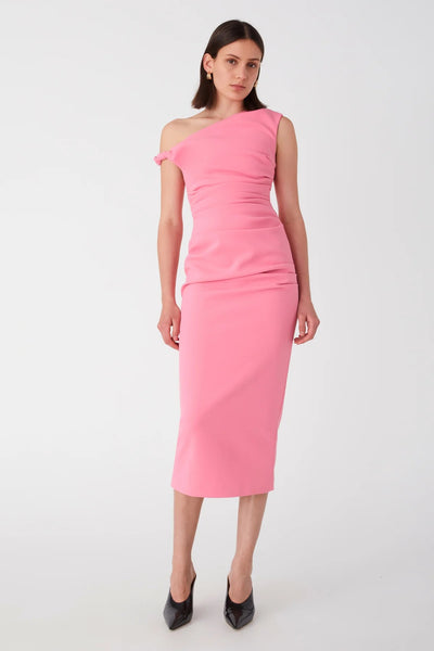 Misha Alaska Midi Dress - Tulip Pink - SHOPJAUS - JAUS