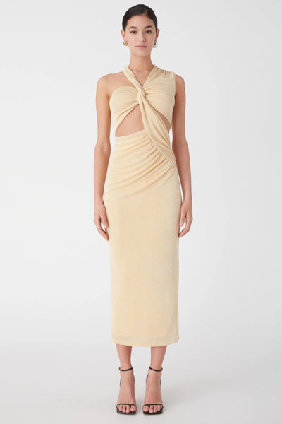 Misha Graciela Midi Dress - Lemon Drop - SHOPJAUS - JAUS