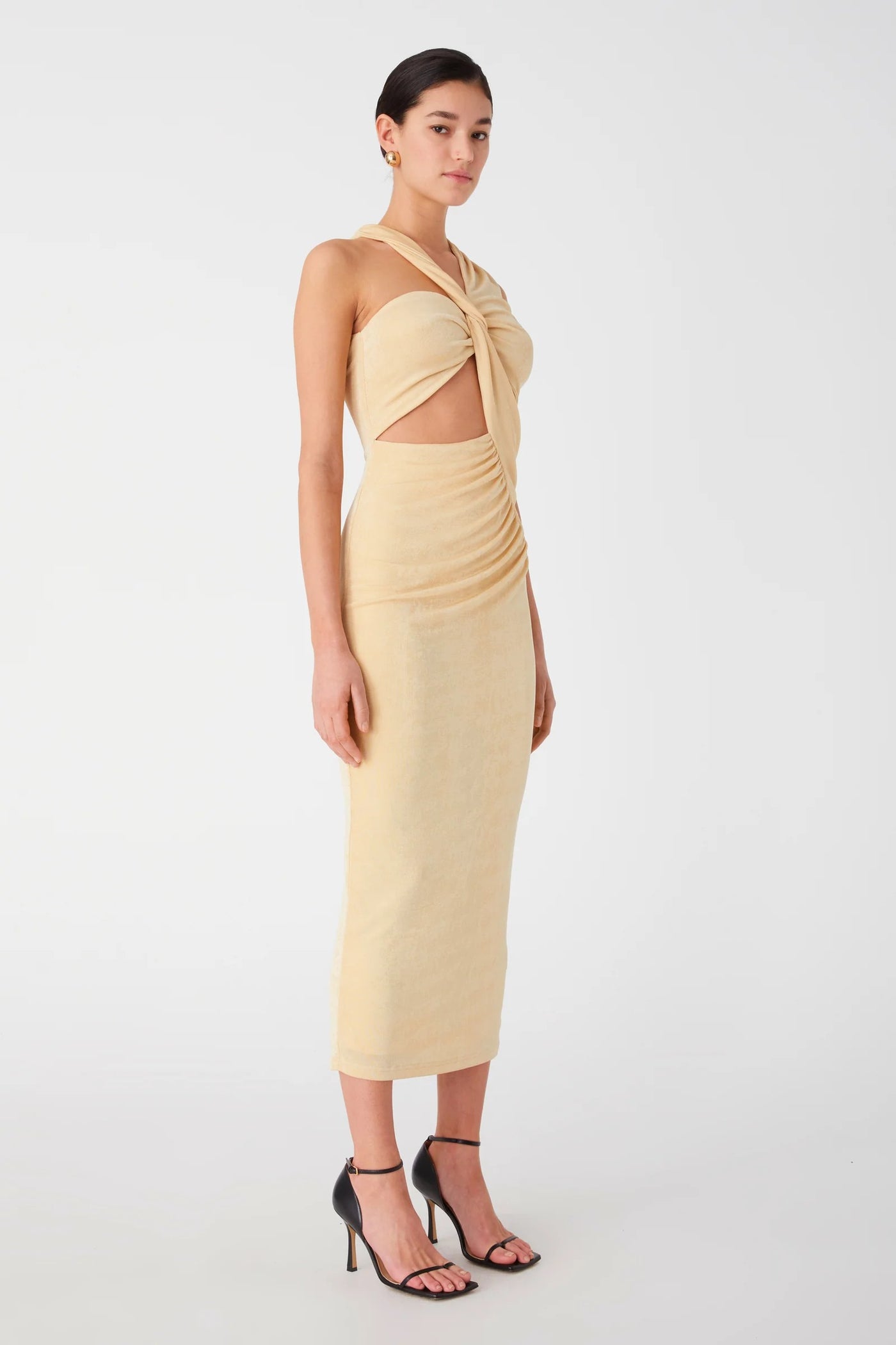 Misha Graciela Midi Dress - Lemon Drop - SHOPJAUS - JAUS