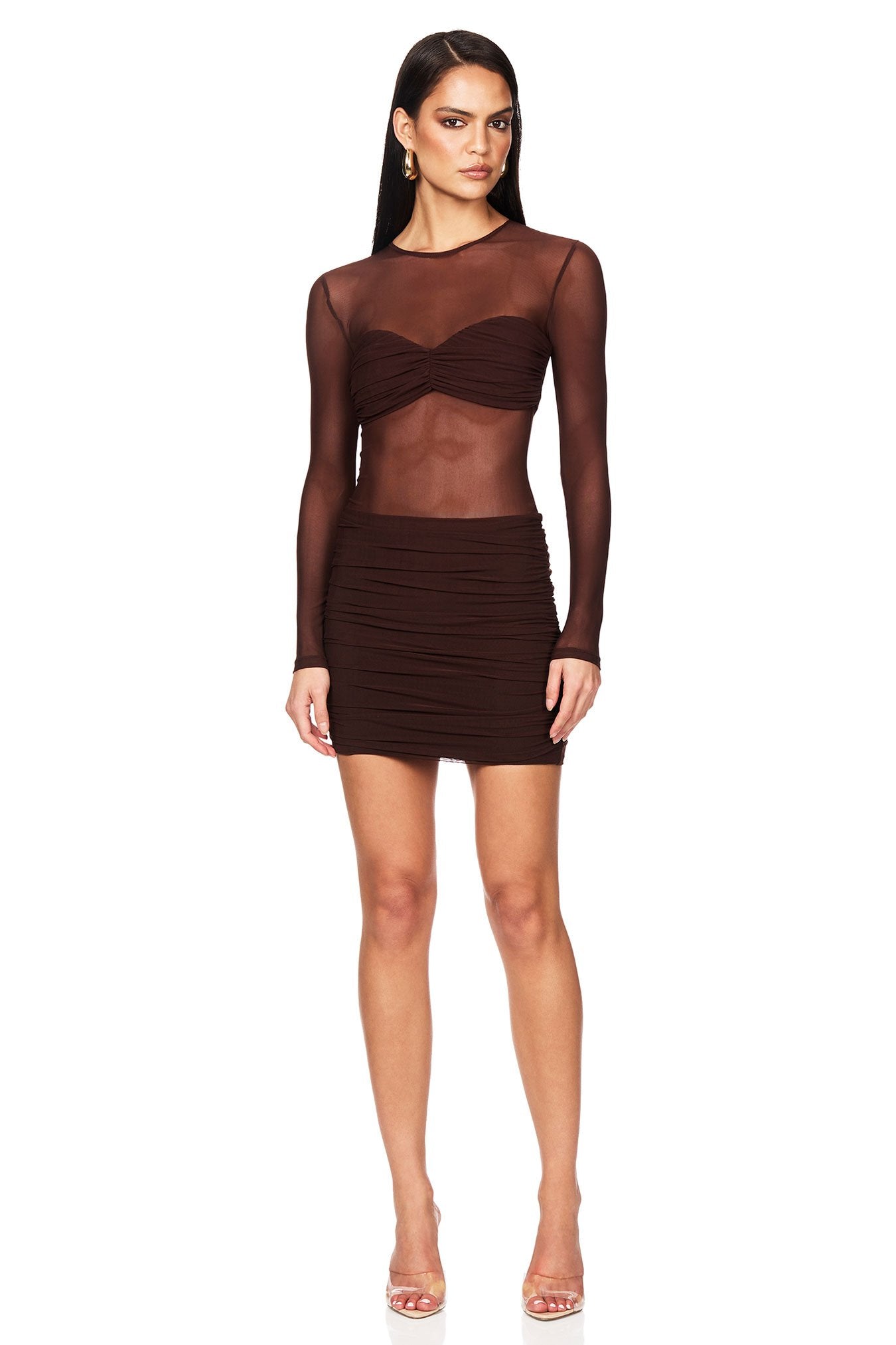 Nookie Eclipse Mini Dress - Cocoa - SHOPJAUS - JAUS