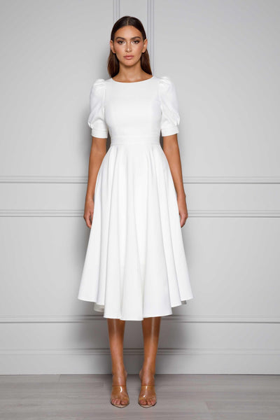 Edith Dress - White - JAUS