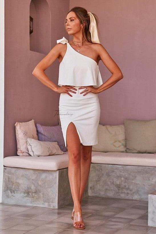 Edith Dress - White - SHOPJAUS - JAUS