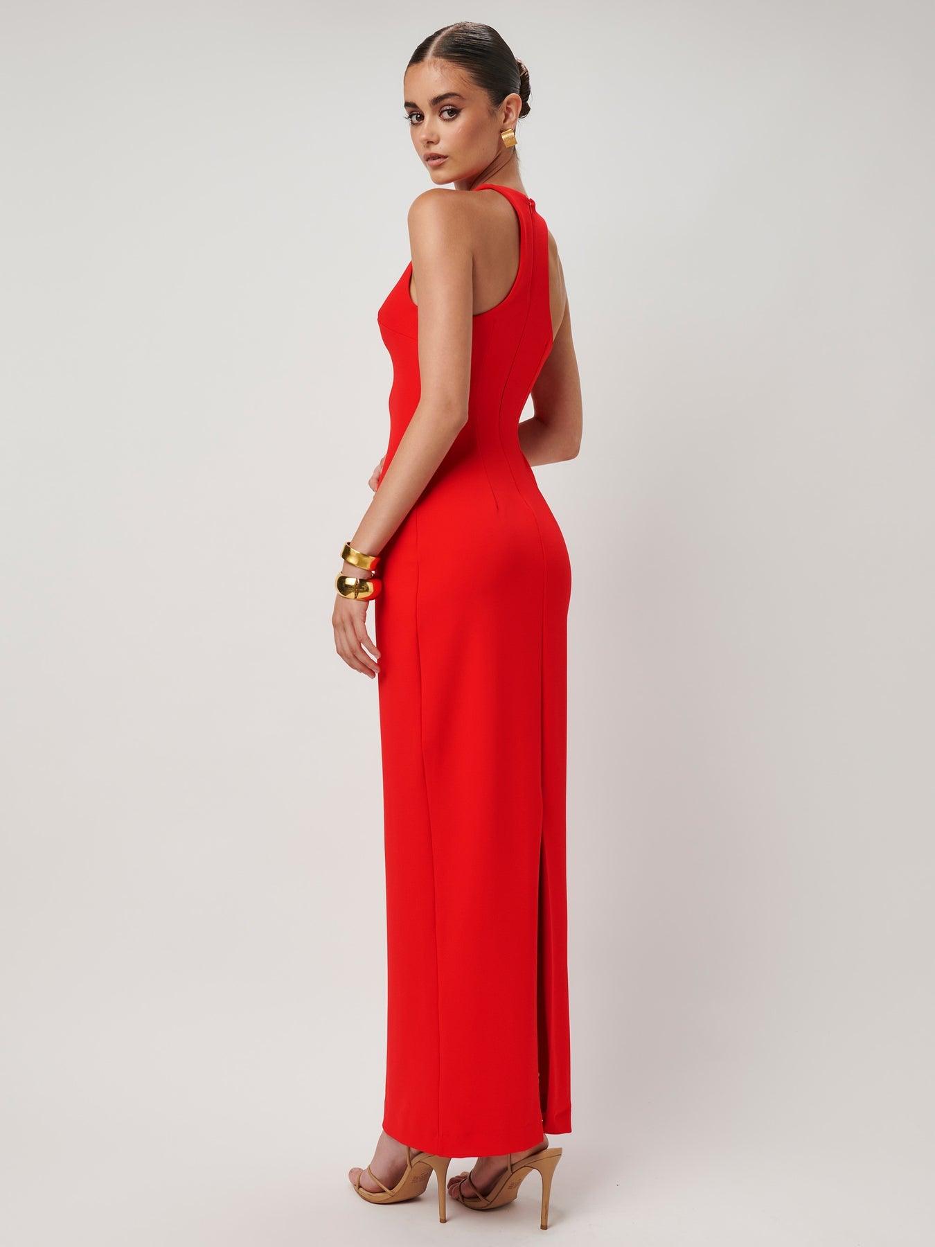 Eiza Gown - Cherry Red - JAUS