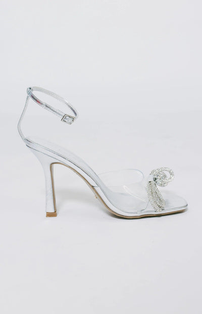 Elarni Heels - Clear/Silver - JAUS