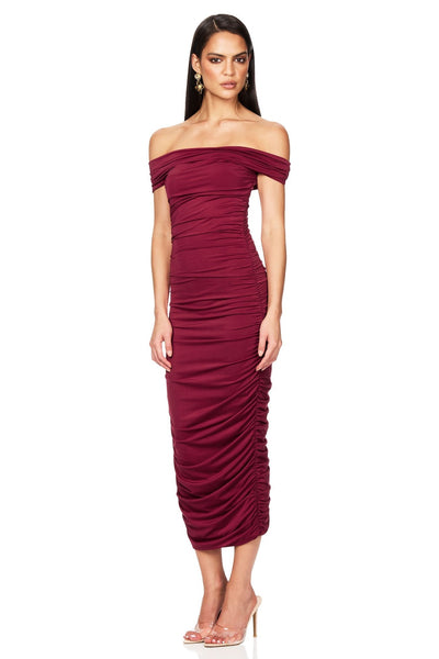 Nookie Element Midi Dress - Magenta