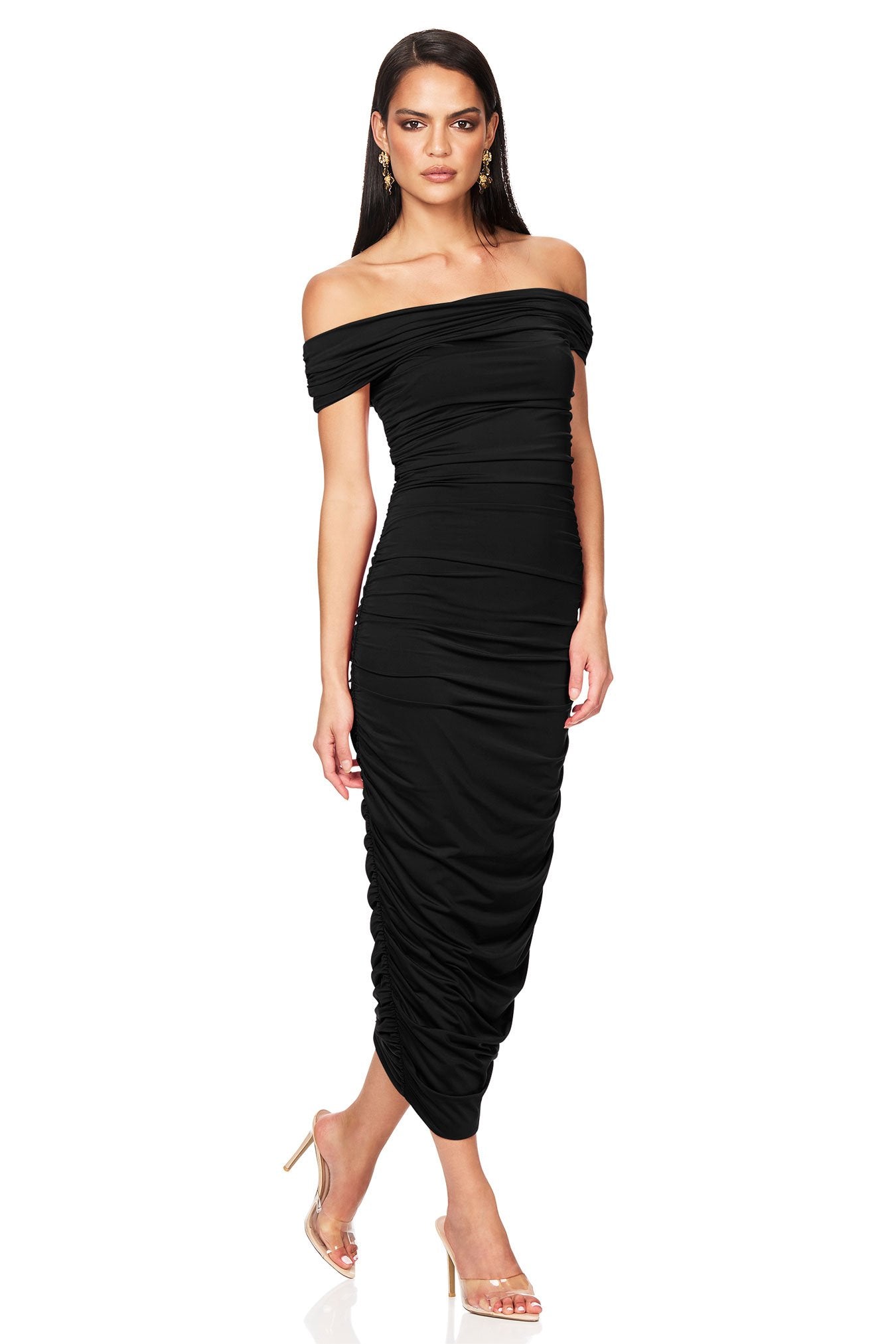 Nookie Element Midi Dress - Black