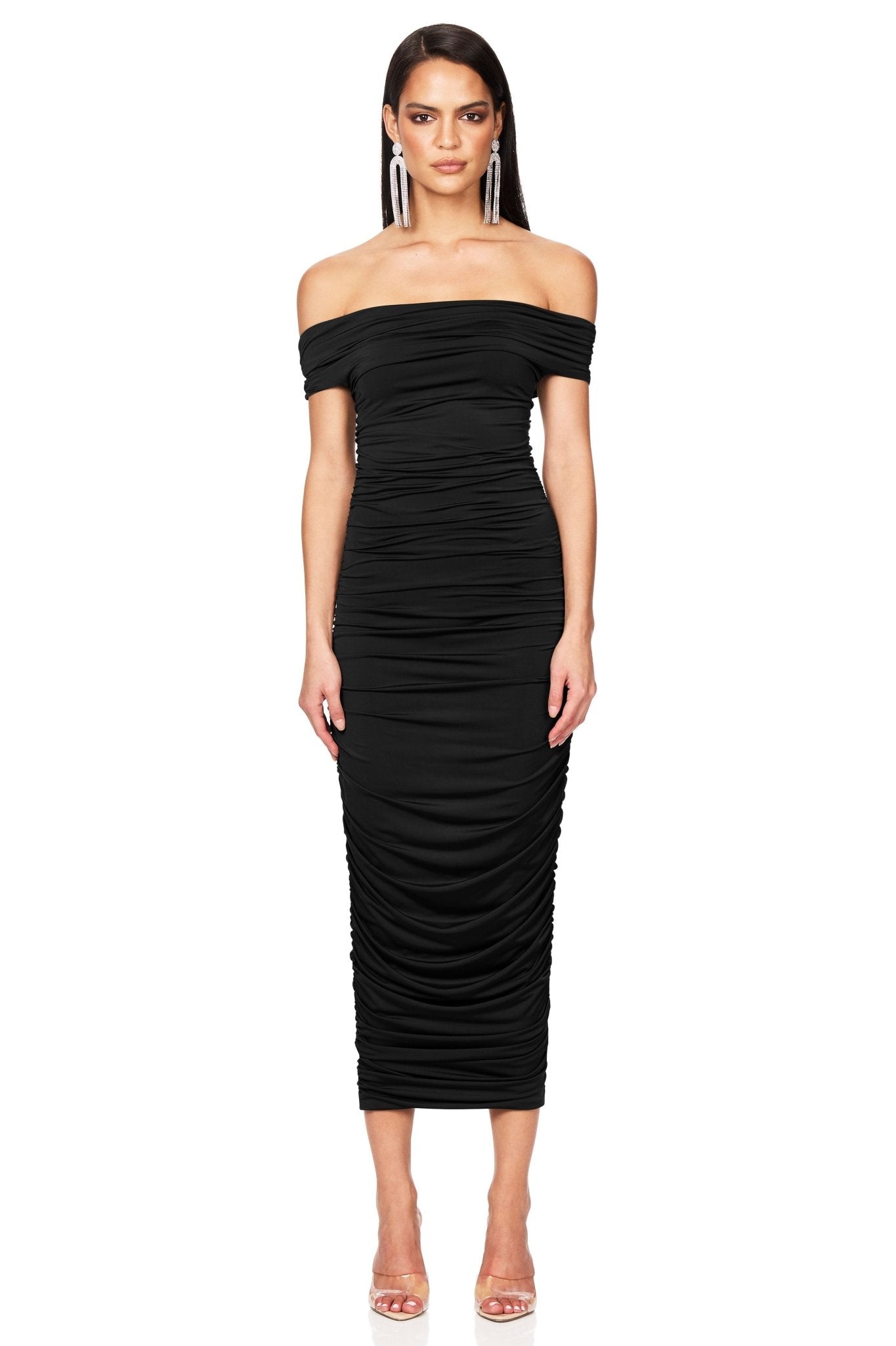 Nookie Element Midi Dress - Black