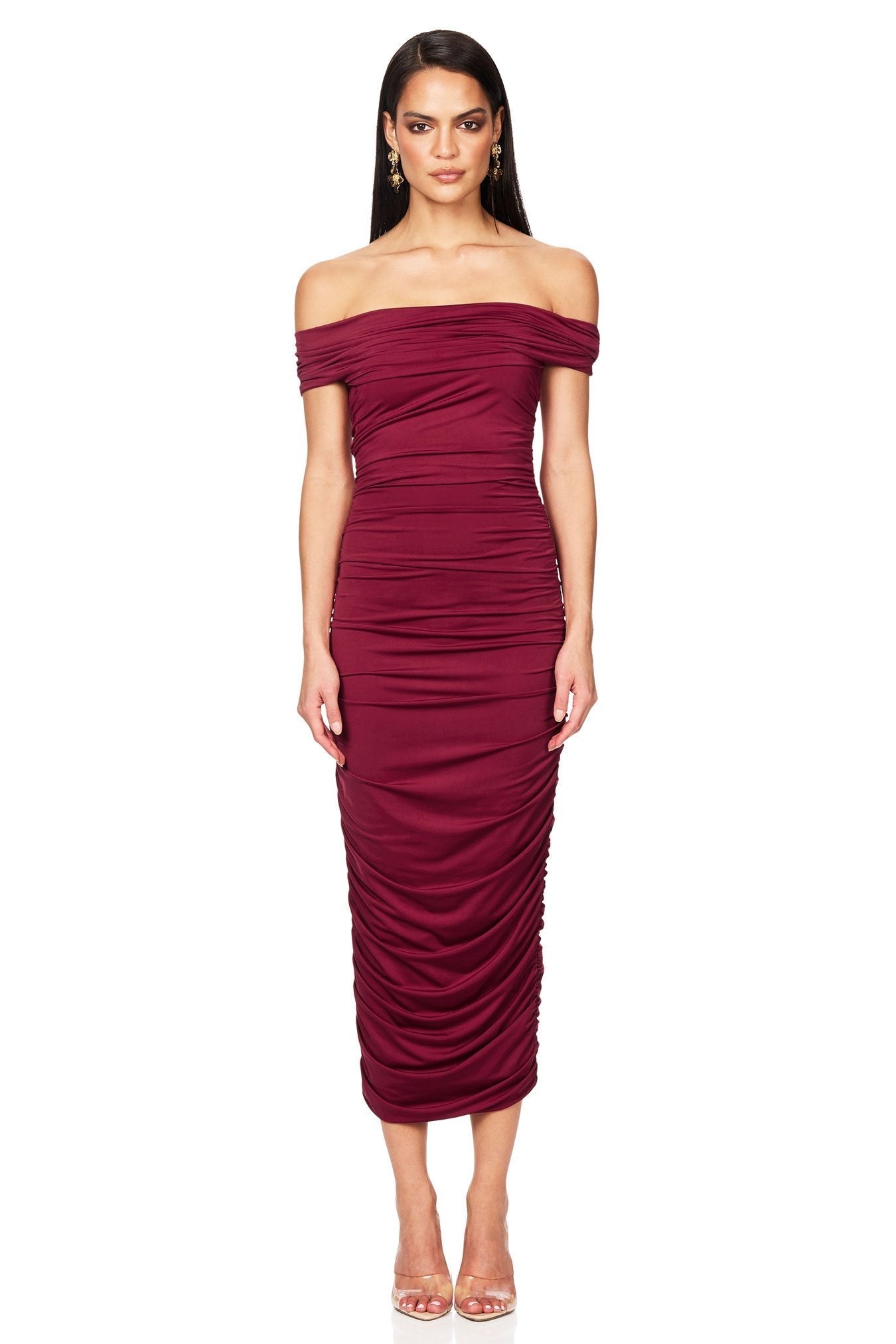 Nookie Element Midi Dress - Magenta