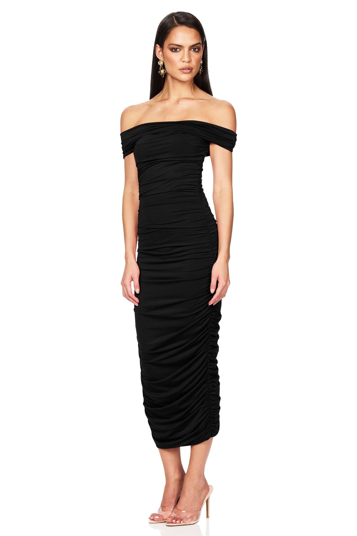 Nookie Element Midi Dress - Black