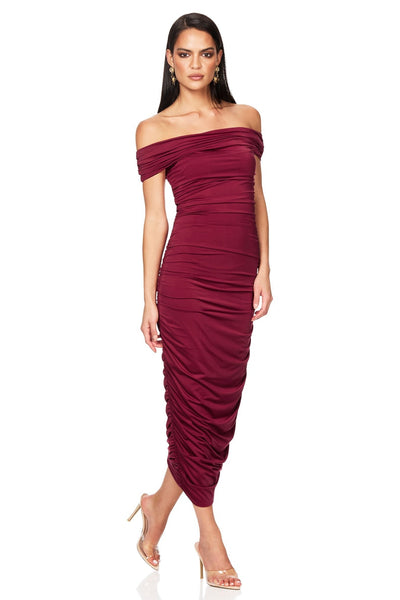 Nookie Element Midi Dress - Magenta