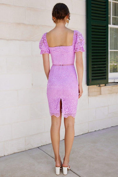 Ellington Lace Dress - Lilac - JAUS