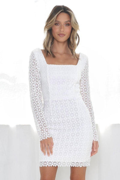 Emerie Dress - White - JAUS