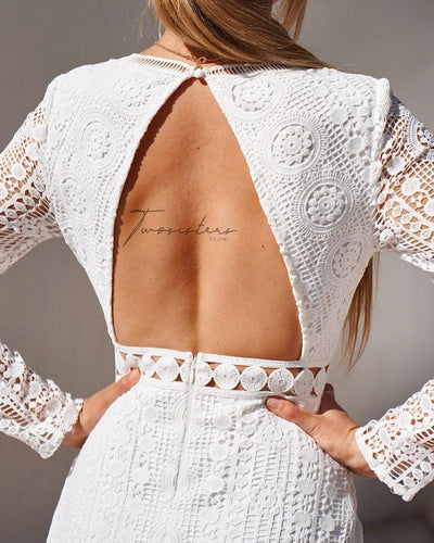 Emery Dress - White - SHOPJAUS - JAUS