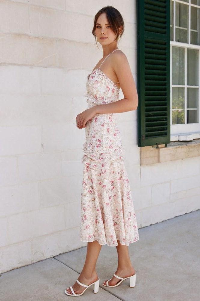 Emilia Dress - Pink Floral - JAUS