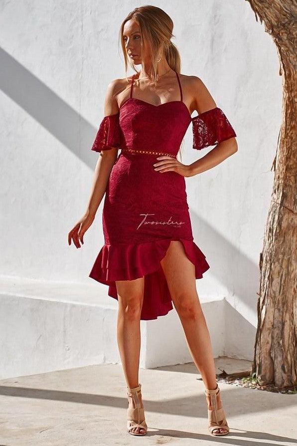 Emily Dress - Red - SHOPJAUS - JAUS