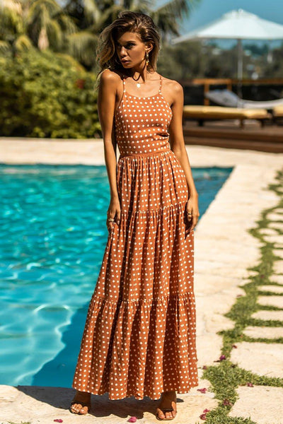 Emily Maxi Dress - Rust Spot - JAUS