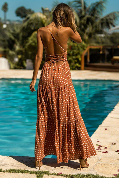 Emily Maxi Dress - Rust Spot - JAUS