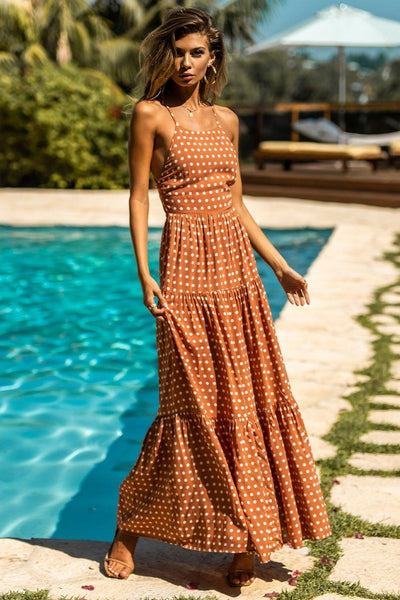 Emily Maxi Dress - Rust Spot - JAUS